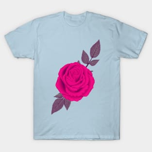 Rose Colored - Magenta and Blue Colored Palette T-Shirt